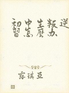 初中生叛逆不学习怎么办