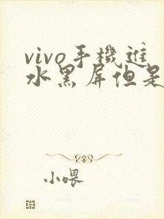 vivo手机进水黑屏但是有声音怎么办