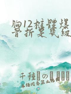 胸12椎体爆裂骨折是几级伤残