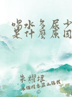 喝水多尿少尿黄是什么原因引起的