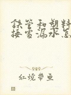 铁管和塑料管连接处漏水怎么办