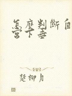 怎么判断自己子宫下垂