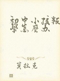 初中小孩叛逆厌学怎么办