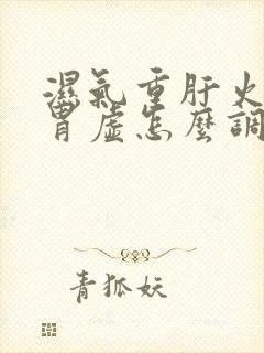 湿气重肝火旺脾胃虚怎么调理