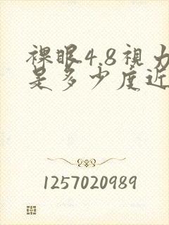 裸眼4.8视力是多少度近视