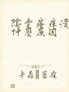 阴囊瘙痒溃烂是什么原因