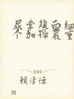 尿常规白细胞一个加号严重吗