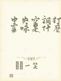 中央空调打开有霉味是什么原因