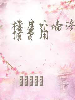 楼房外墙渗水维修费用