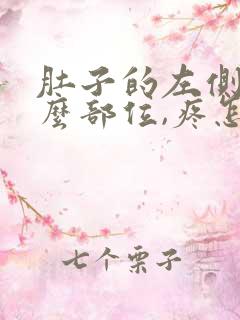 肚子的左侧是什么部位,疼怎么回事呢