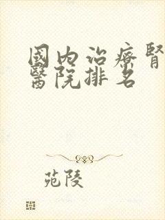 国内治疗肾病的医院排名