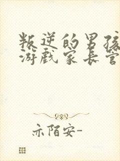 叛逆的男孩沉迷游戏家长管不住怎么办