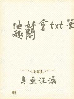 他好会txt笔趣阁