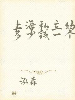 上海私立幼儿园多少钱一个月