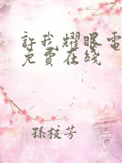 许我耀眼电视剧免费在线