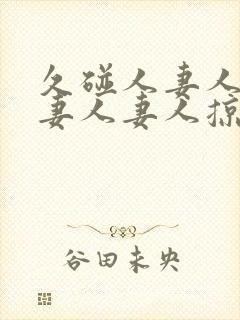 久碰人妻人妻人妻人妻人掠