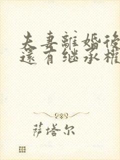 夫妻离婚后孩子还有继承权吗