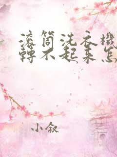 滚筒洗衣机脱水转不起来怎么解决