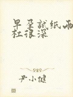 早孕试纸两条红杠很深