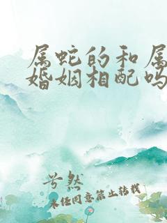 属蛇的和属马的婚姻相配吗