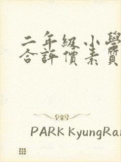 二年级小学生综合评价素质评语