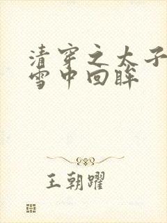 清穿之太子娇妃雪中回眸