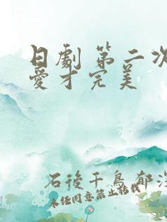 日剧 第二次恋爱才完美