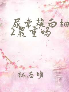 尿常规白细胞22严重吗