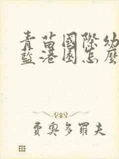 青苗国际幼儿园蓝港园怎么样