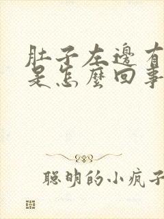 肚子左边有硬块是怎么回事