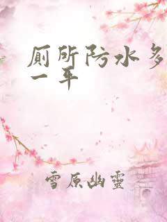 厕所防水多少钱一平