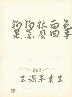狗狗拉白色粑粑是怎么回事