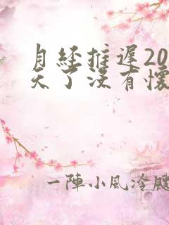 月经推迟20几天了没有怀孕怎么回事