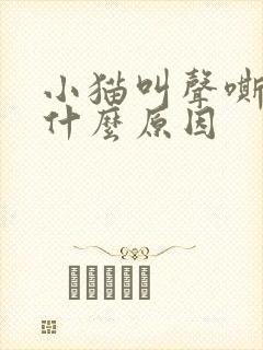 小猫叫声嘶哑是什么原因