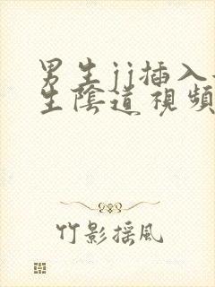 男生jj插入女生阴道视频