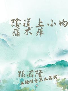 阴道上小肉粒不痛不痒