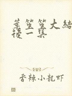 叶笙笙大结局最后一集