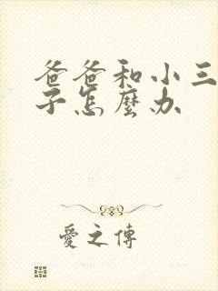 爸爸和小三有孩子怎么办