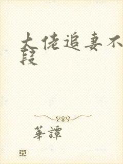 大佬追妻不择手段