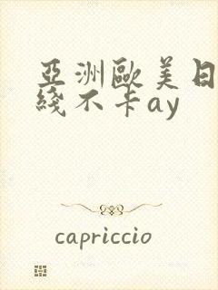 亚洲欧美日韩在线不卡ay