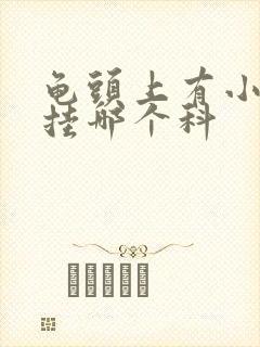 龟头上有小红点挂哪个科