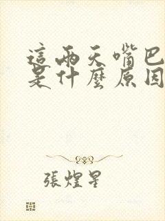 这两天嘴巴发苦是什么原因