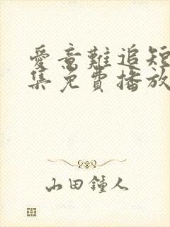 爱意难追短剧全集免费播放在线观看