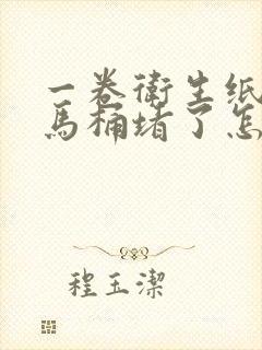 一卷卫生纸掉进马桶堵了怎么办