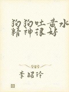 狗狗吐黄水拉稀精神很好