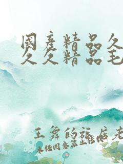 国产精品久久久久久精品毛片