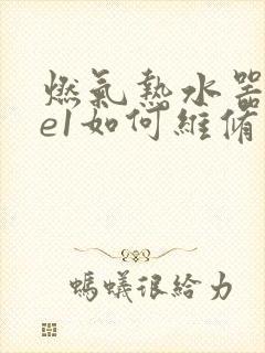 燃气热水器显示e1如何维修