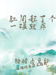 肛周起了个疙瘩一碰就疼