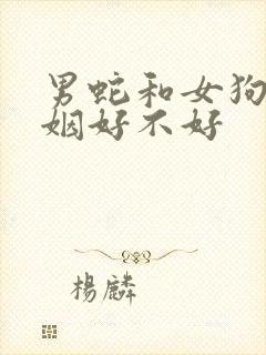 男蛇和女狗配婚姻好不好