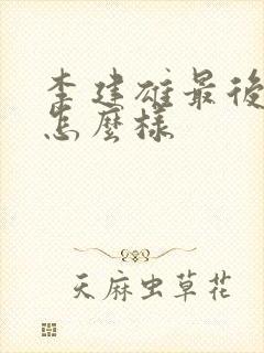 李建雄最后结局怎么样